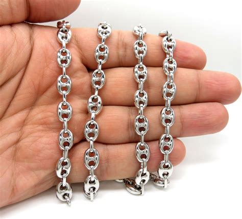 sterling silver thick gucci link chain|flat Gucci link chain.